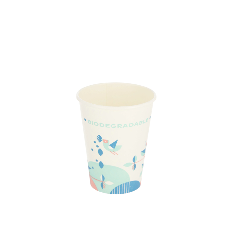 Puodelis popierinis Bio-birds PLA 12oz, 1000 vnt/dėž